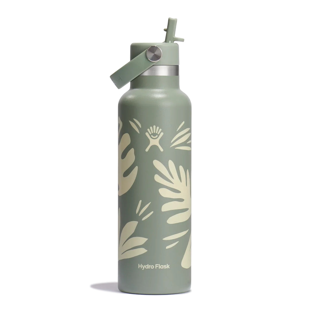 Hydro Flask Standard Mouth with Flex Straw Cap | Botanical Bliss