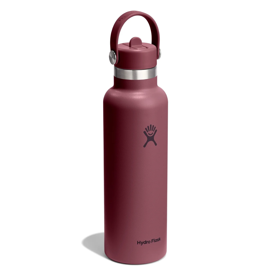 Hydro Flask 21 OZ STANDARD FLEX STRAW CAP | BURGUNDY
