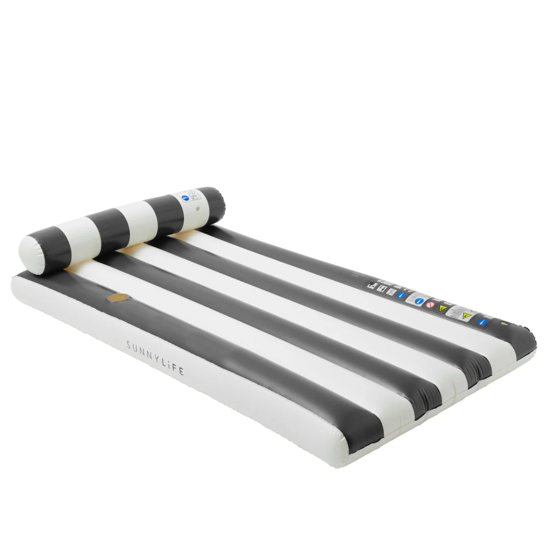 Sunnylife Luxe Lilo | Black Stripe