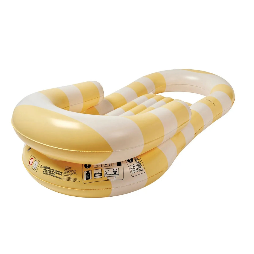 SunnyLife Laze & Lounge Float | Yellow