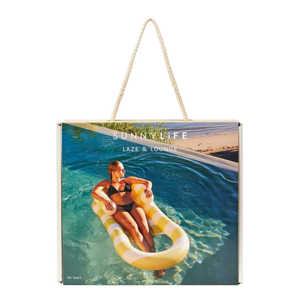 SunnyLife Laze & Lounge Float | Yellow