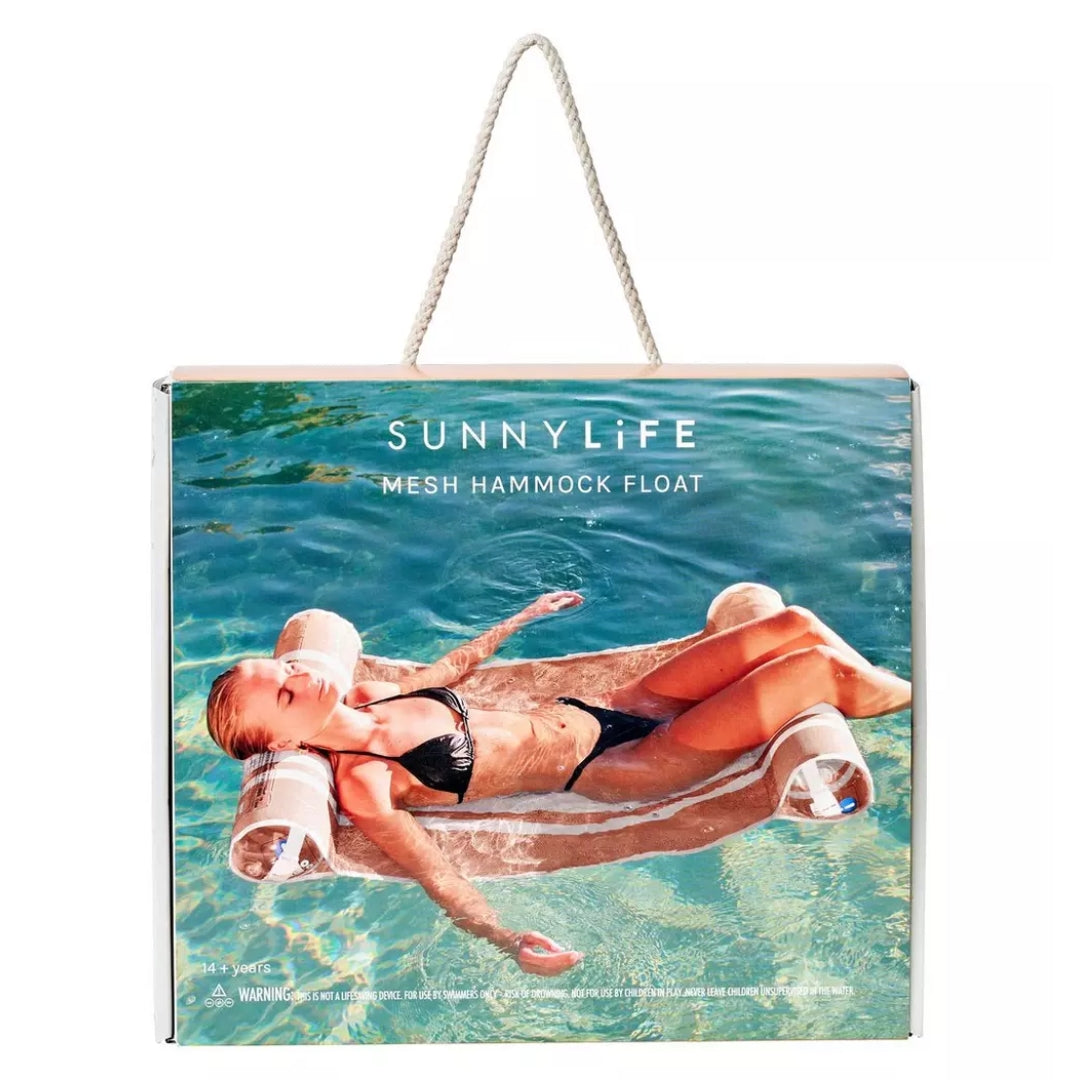 Sunnylife Mesh Hammock Float | Tierra Clay Stripe