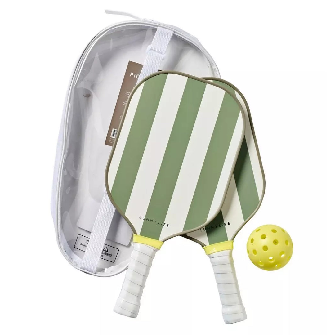 Sunnylife Pickleball Set | Seagrass Sage