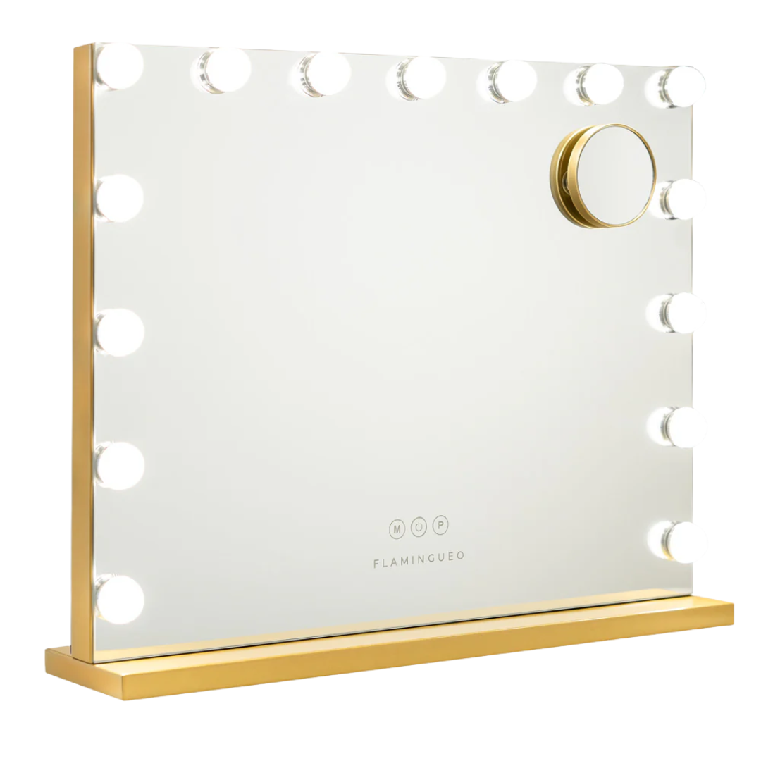 KIM LED Makeup Mirror | Gold