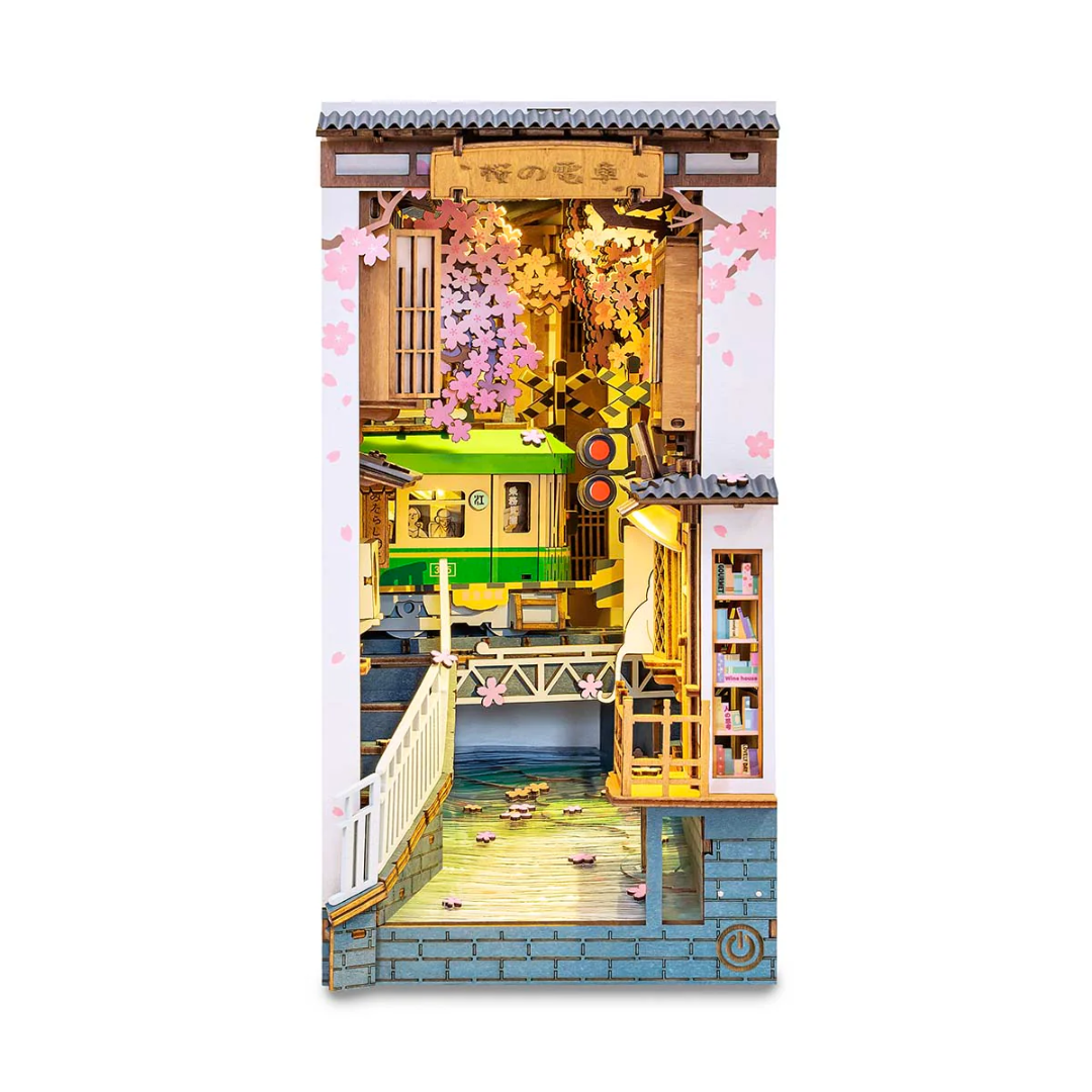 Wooden 3D Puzzle | Bonsai Densya Book Nook