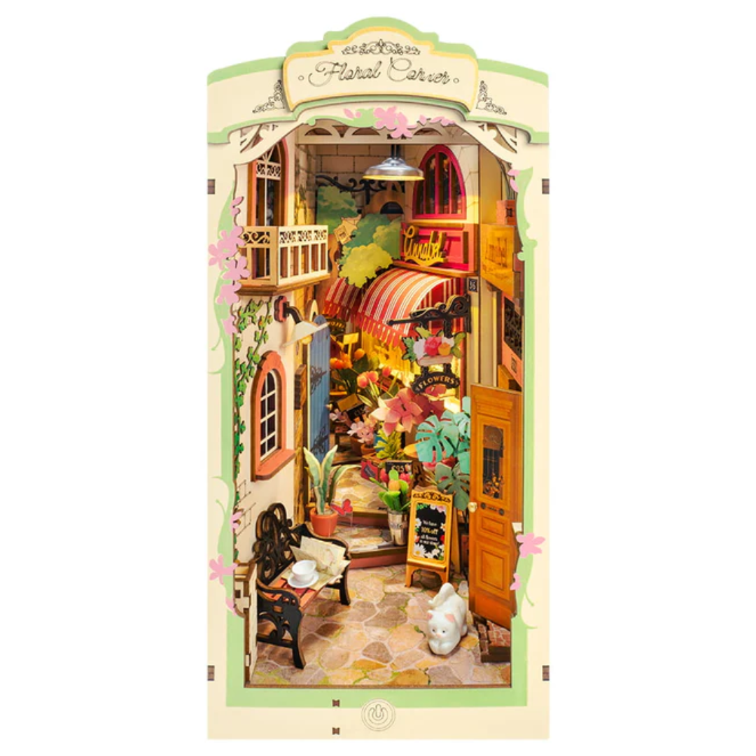 Wooden 3D Puzzle | Floral Corner Book Nook