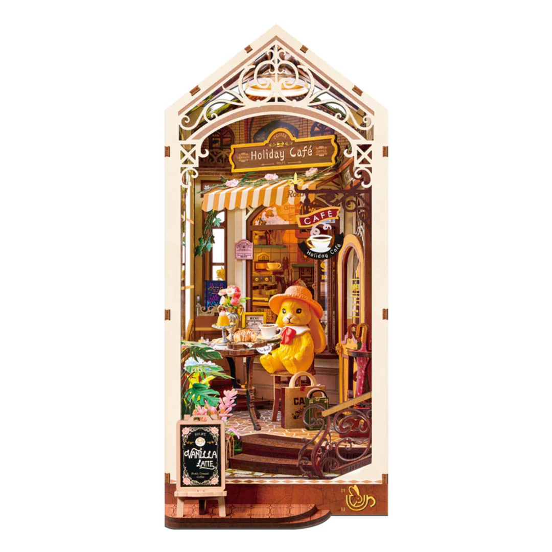 Wooden 3D Puzzle | Holiday Cafe Book Nook