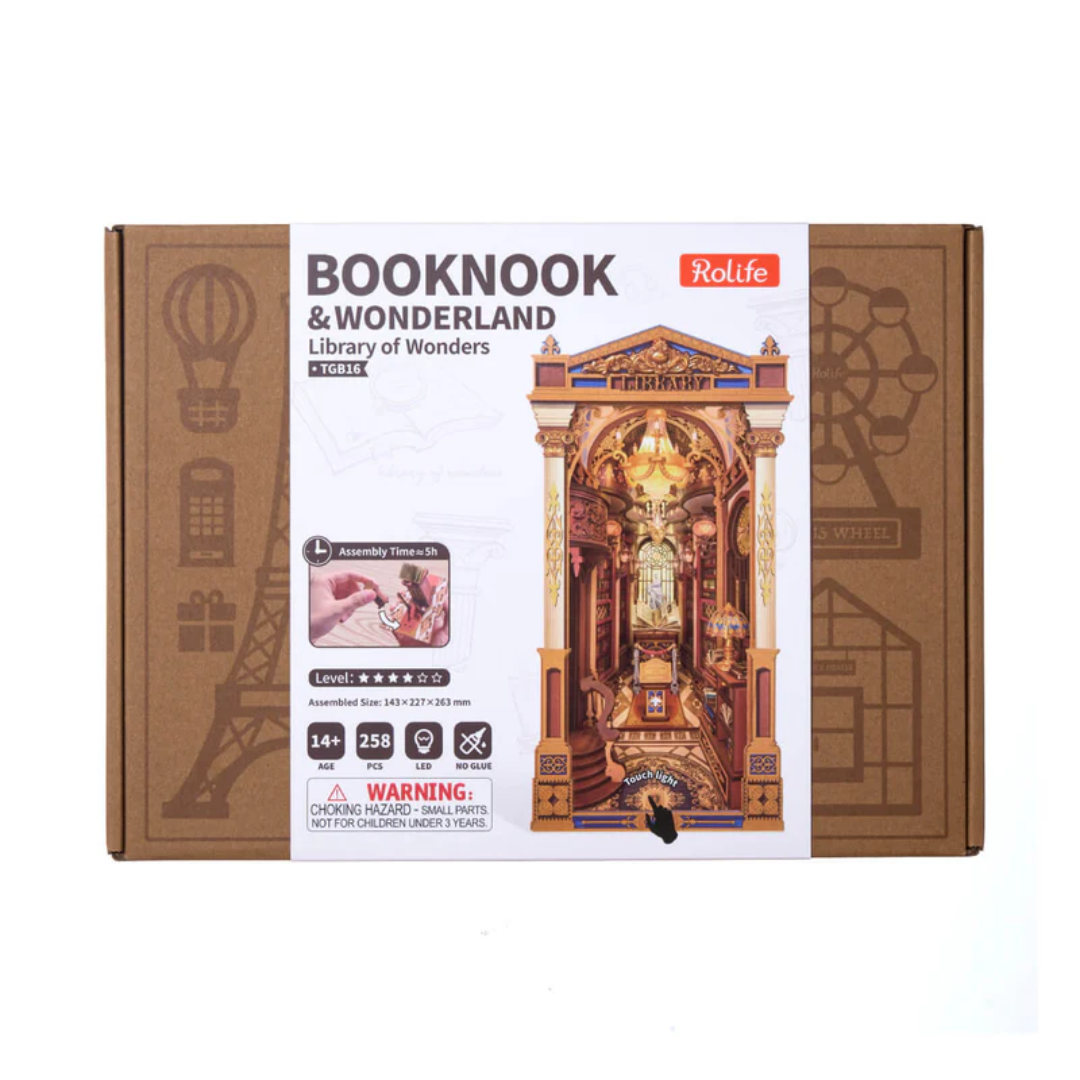 Wooden 3D Puzzle | Library Of Wonders Book Nook
