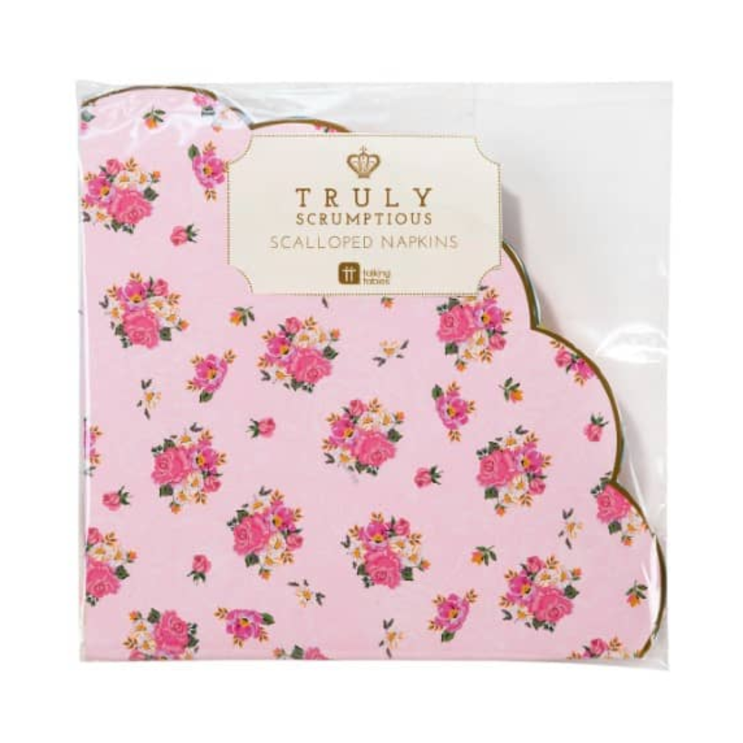 Scalloped Round Paper Napkins