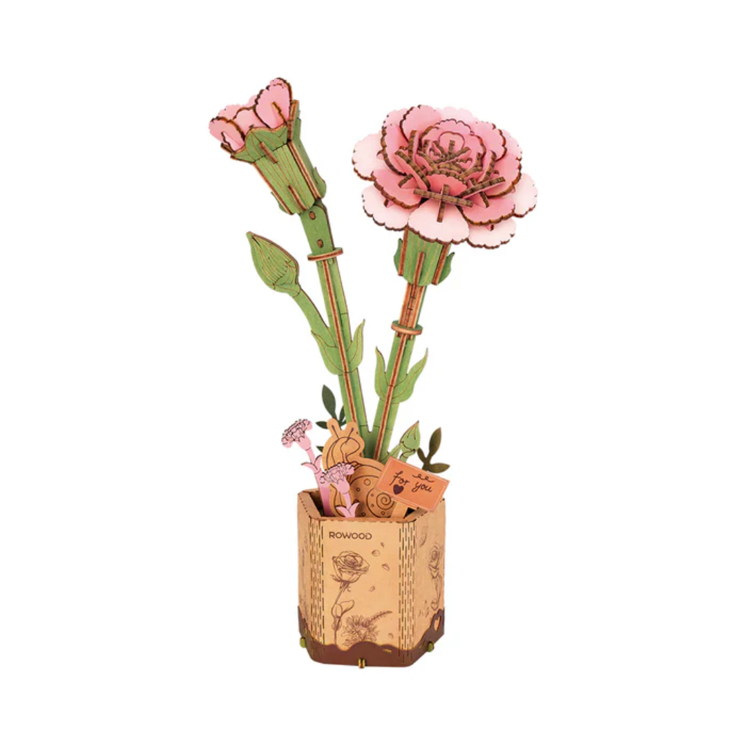 Flower 3D Puzzle | Pink Carnation