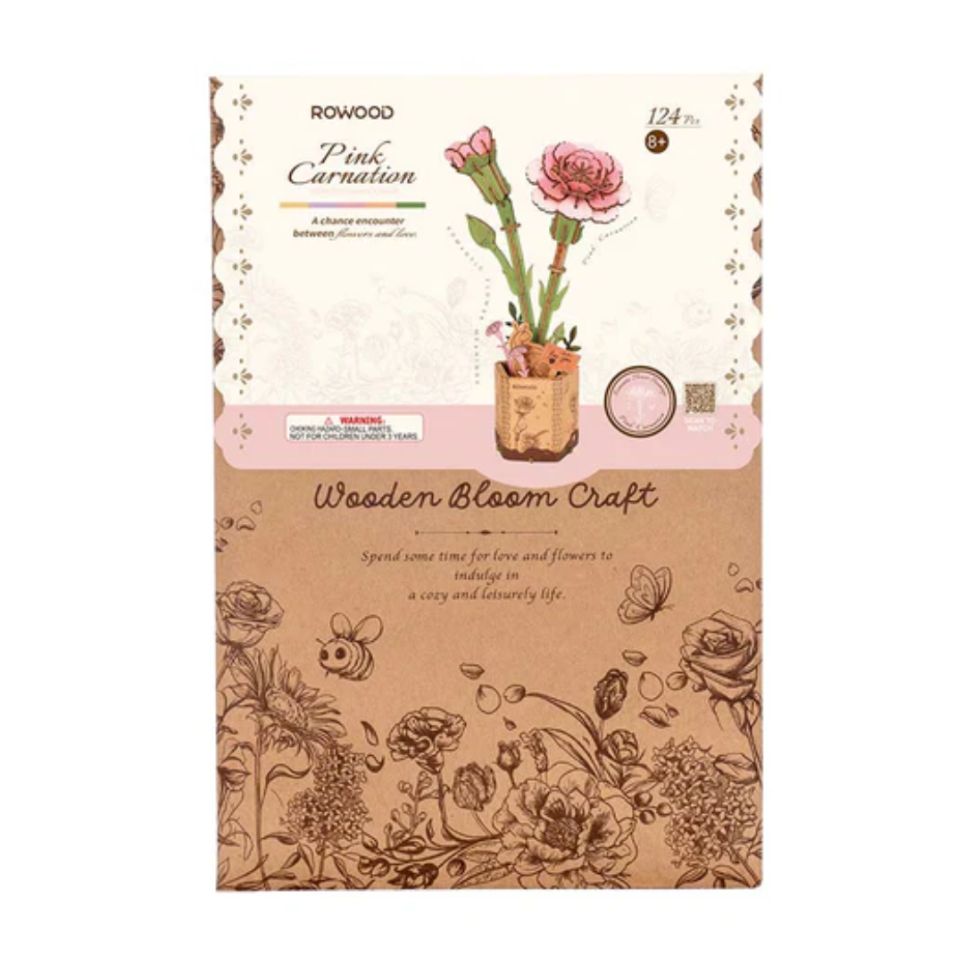 Flower 3D Puzzle | Pink Carnation
