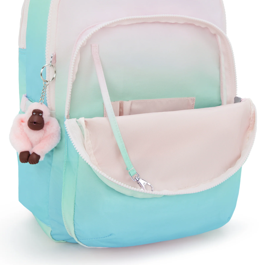 Kipling Seoul Lap Backpack | Gradient Sea