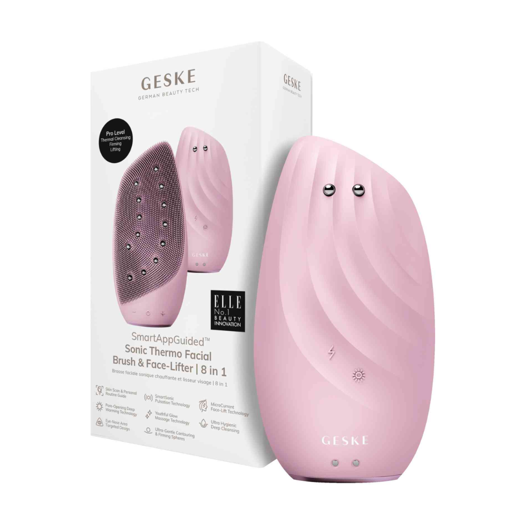 Sonic Thermo Facial Brush & Face-Lifter 8 in 1 | Pink