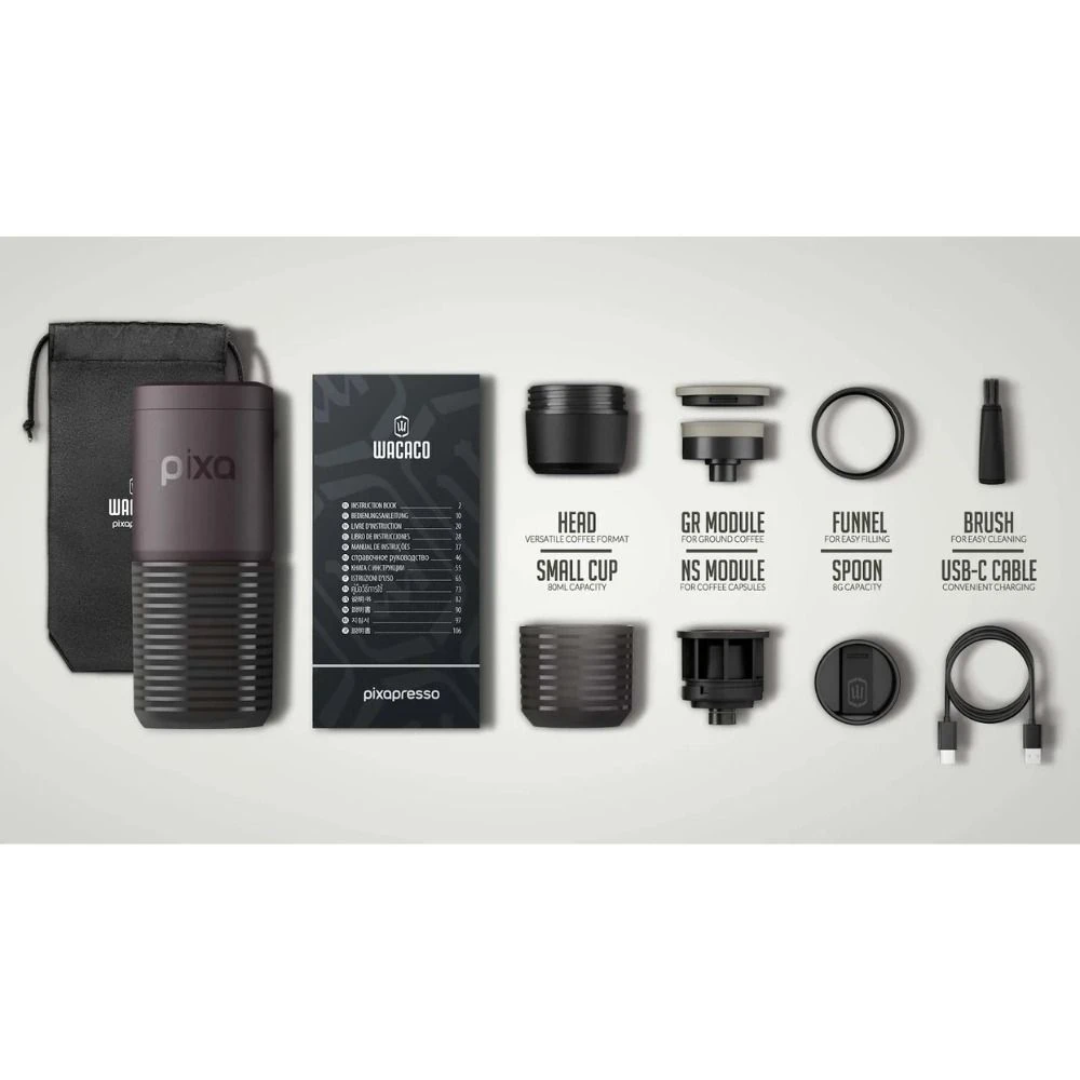 Wacaco Pixapresso Electric Portable Espresso Machine