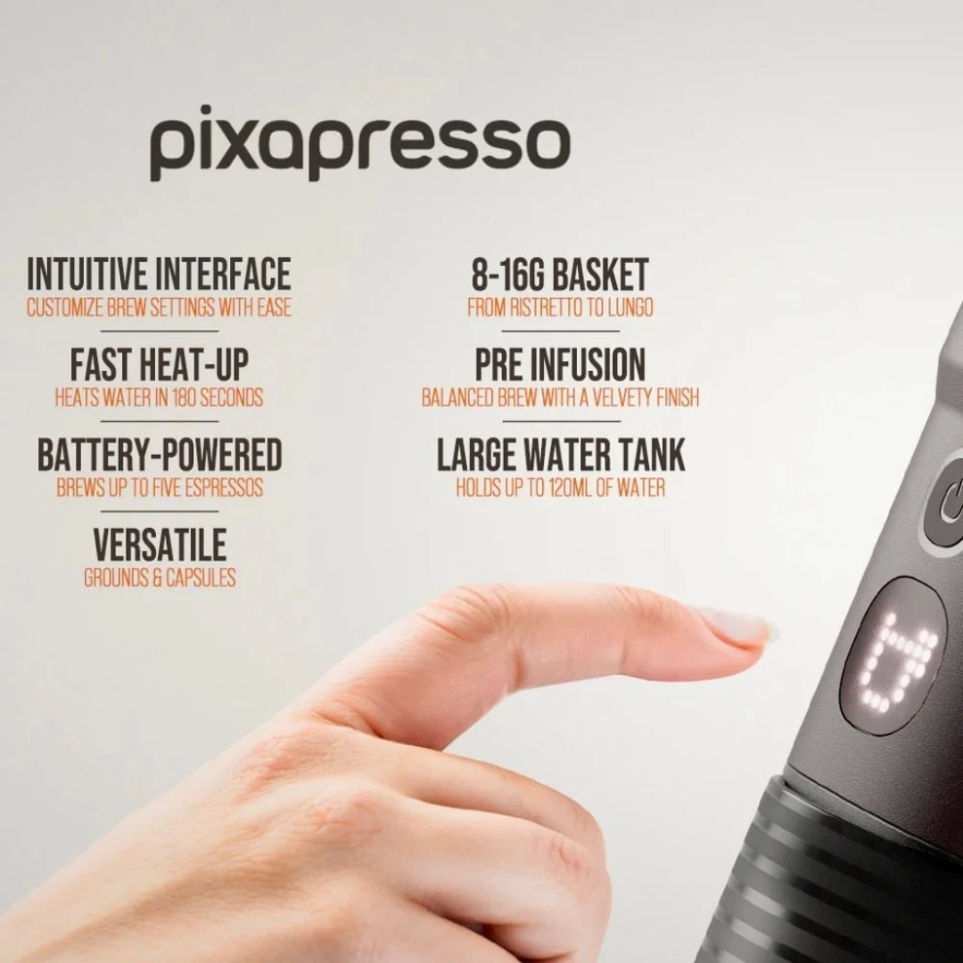 Wacaco Pixapresso Electric Portable Espresso Machine