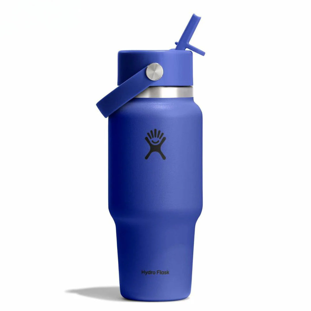 Hydro Flask Wide Mouth Flex Straw Travel Bottle | Capri Blue