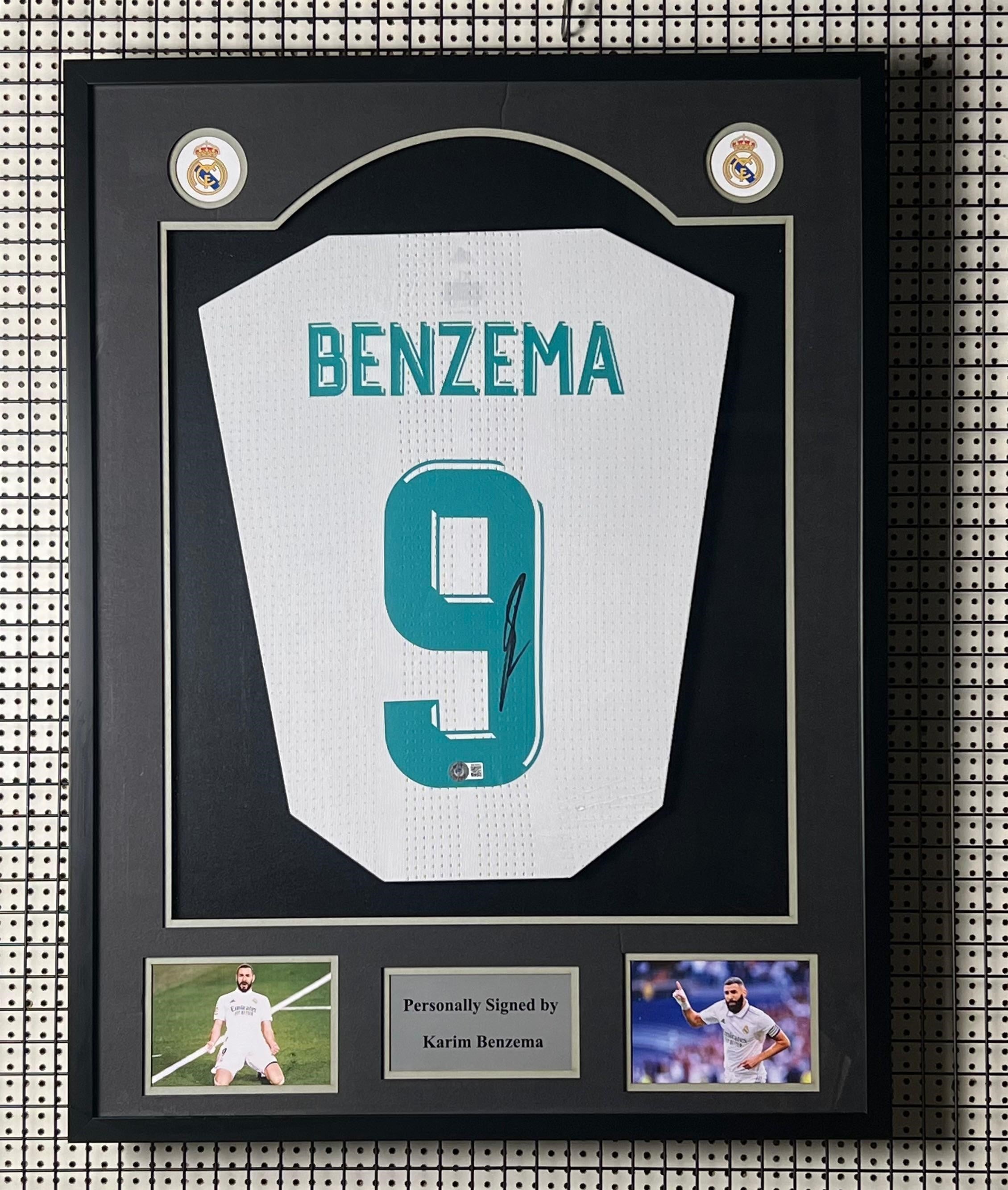 Karim Benzema Jersey PERSONALLY SIGNED AND FRAMED