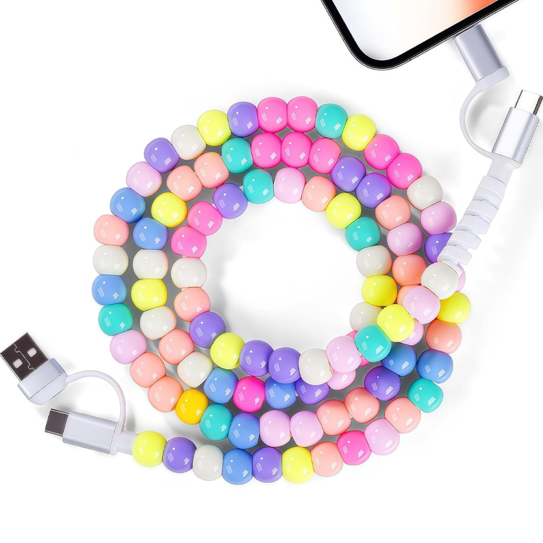 4-in-1 Beaded Charging Cable