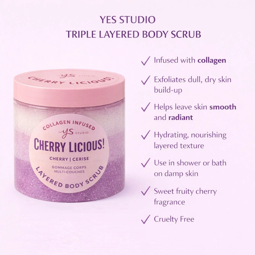 Layered Body Scrub | Cherry