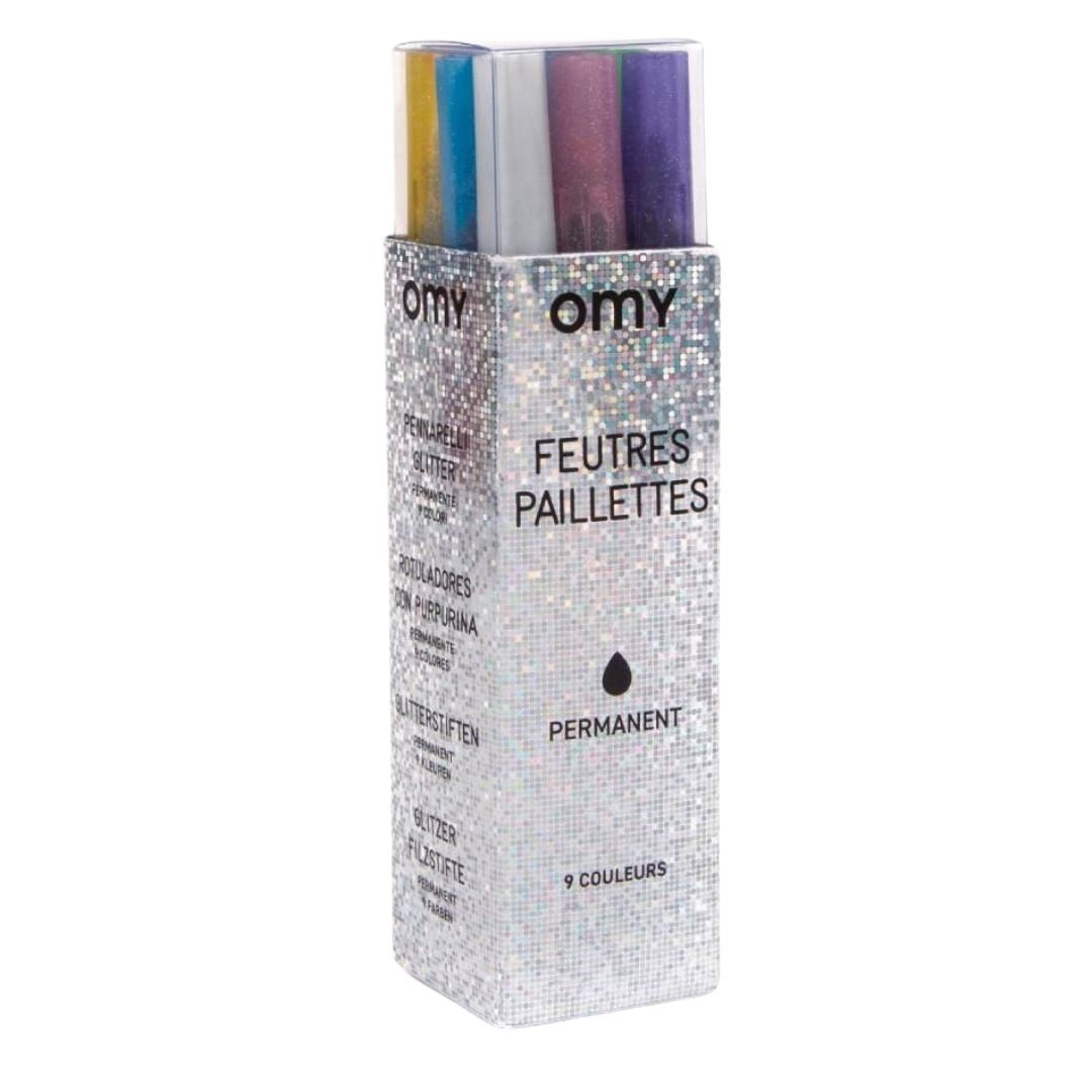 OMY Glitter Felt Pens