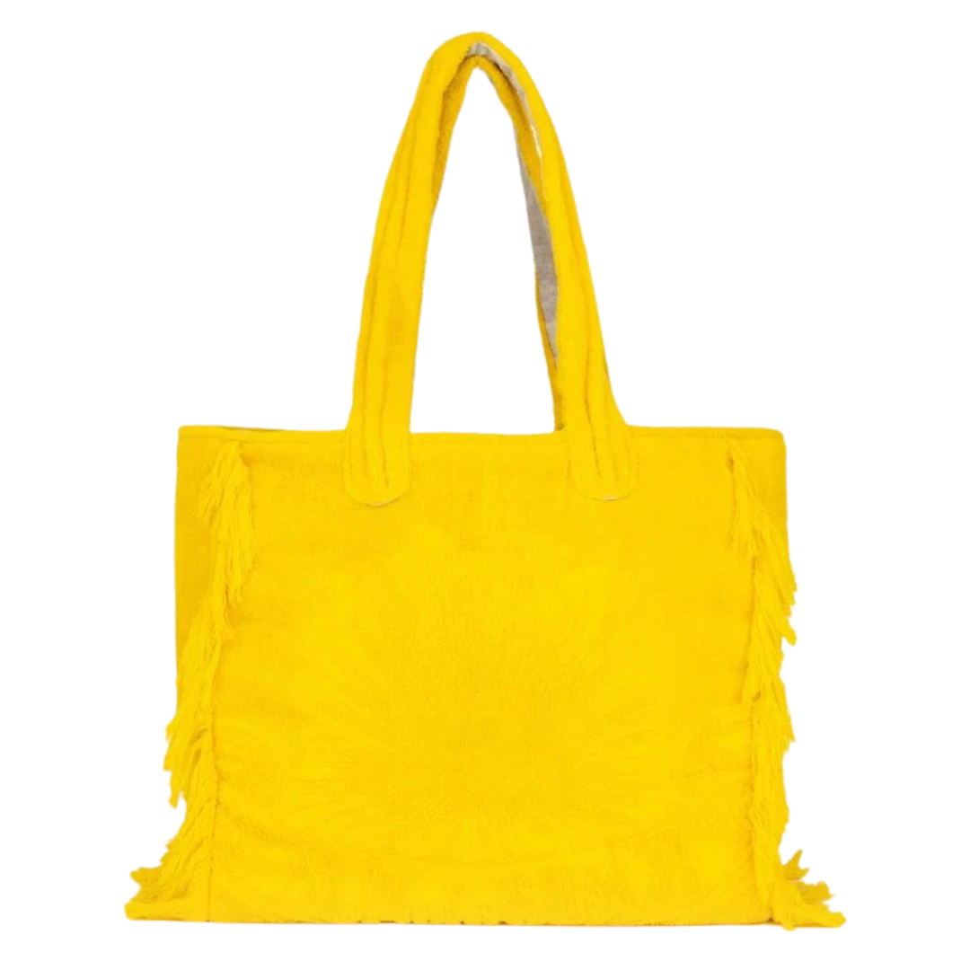 Sun of a Beach Terry Tote Bag | Yellow