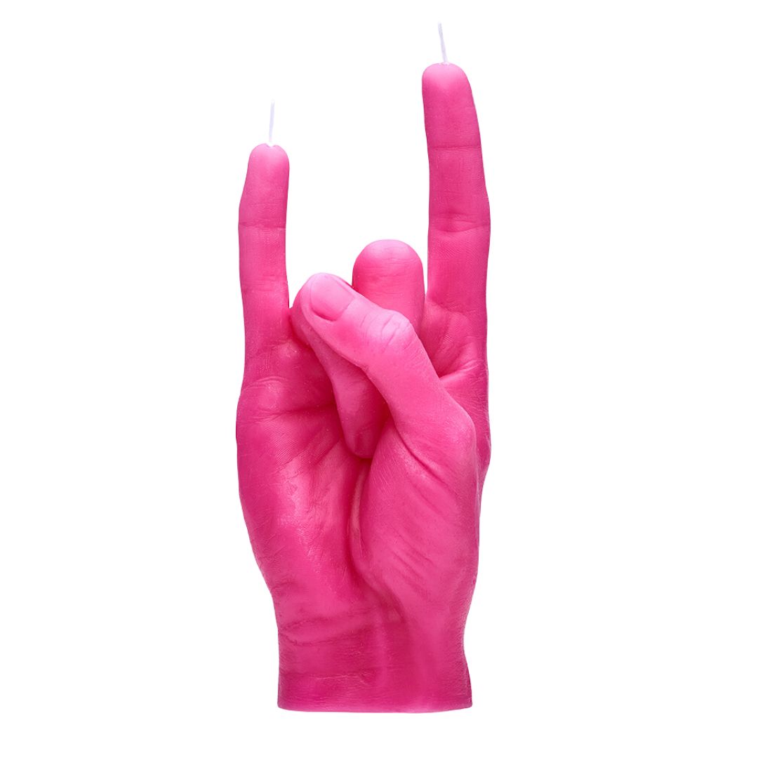 Candle Hand You Rock | Pink