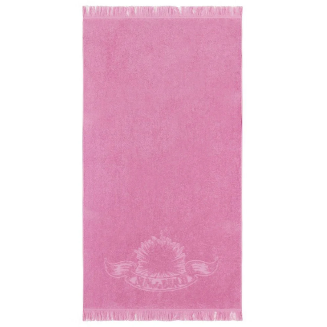 Sun of a Beach Monochrome Beach Towel | Pink