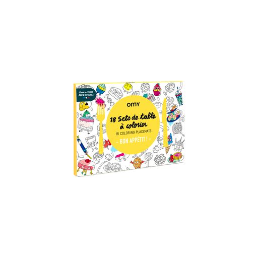 Set De Table A Colorier - Bon Appetit - 18 Sets