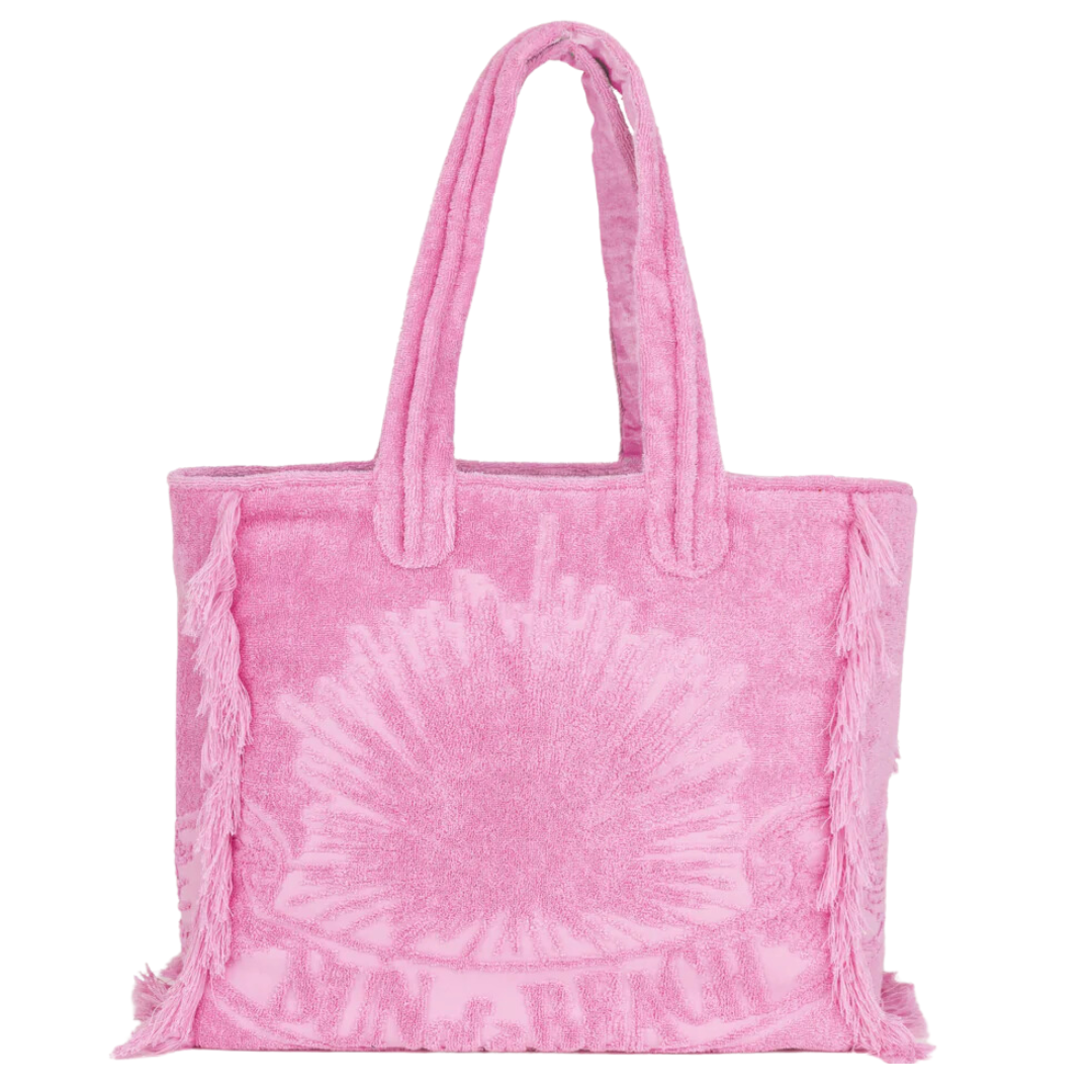Sun of a Beach Terry Tote Bag | Pink