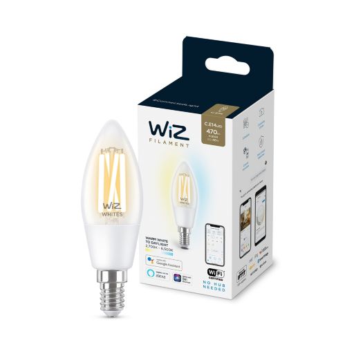 Wiz Wi-Fi Ble 40W C35 E14 927-65 Cl 1Pf/6
