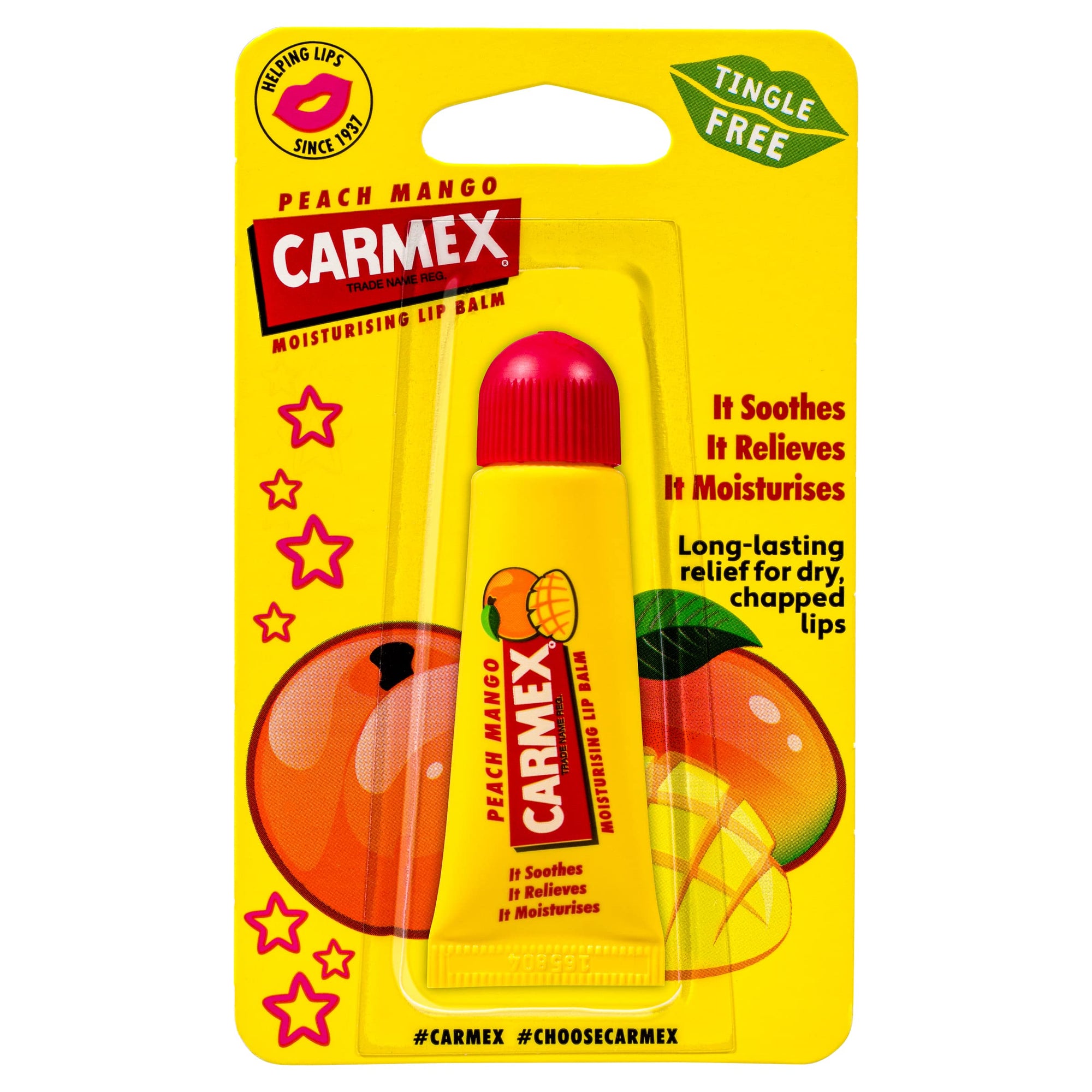 Carmex Peach & Mango Moisturising Lip Tube