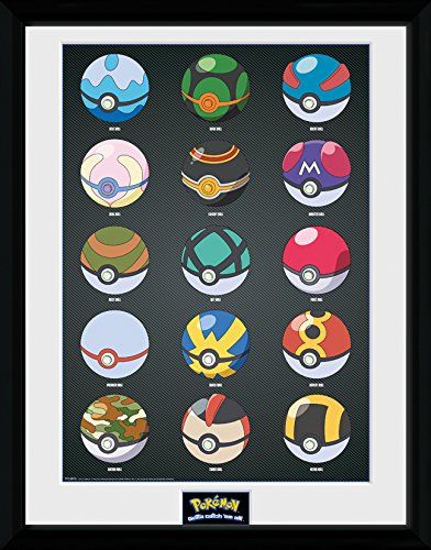 Pokemon Framed print "Pokeballs"