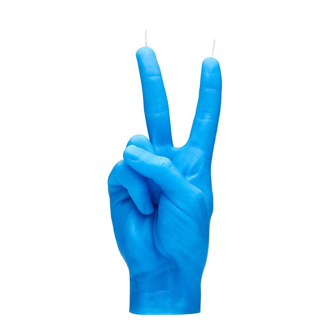 Candle Hand | Peace | Blue