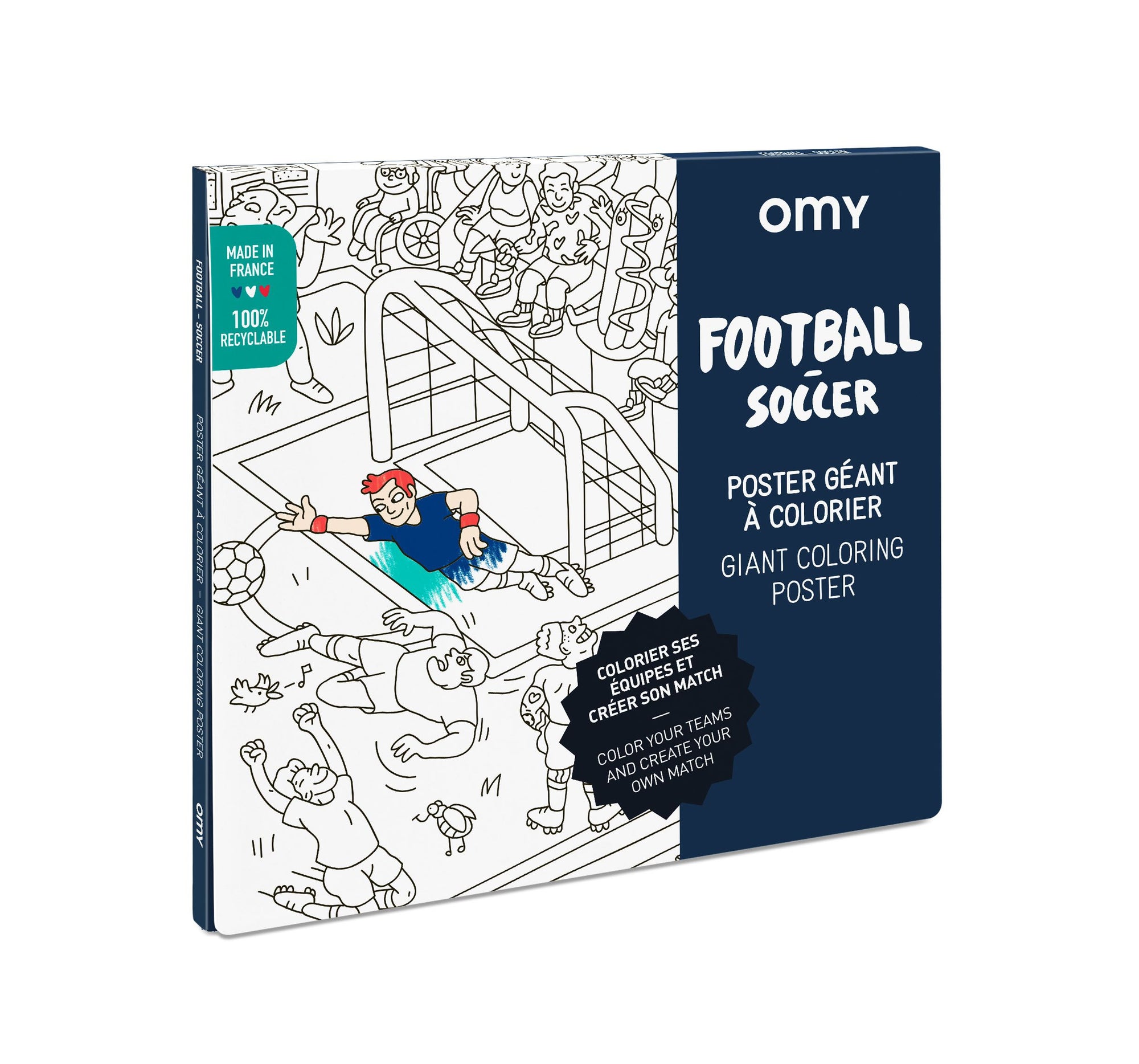 OMY Giant Coloring Poster | Football