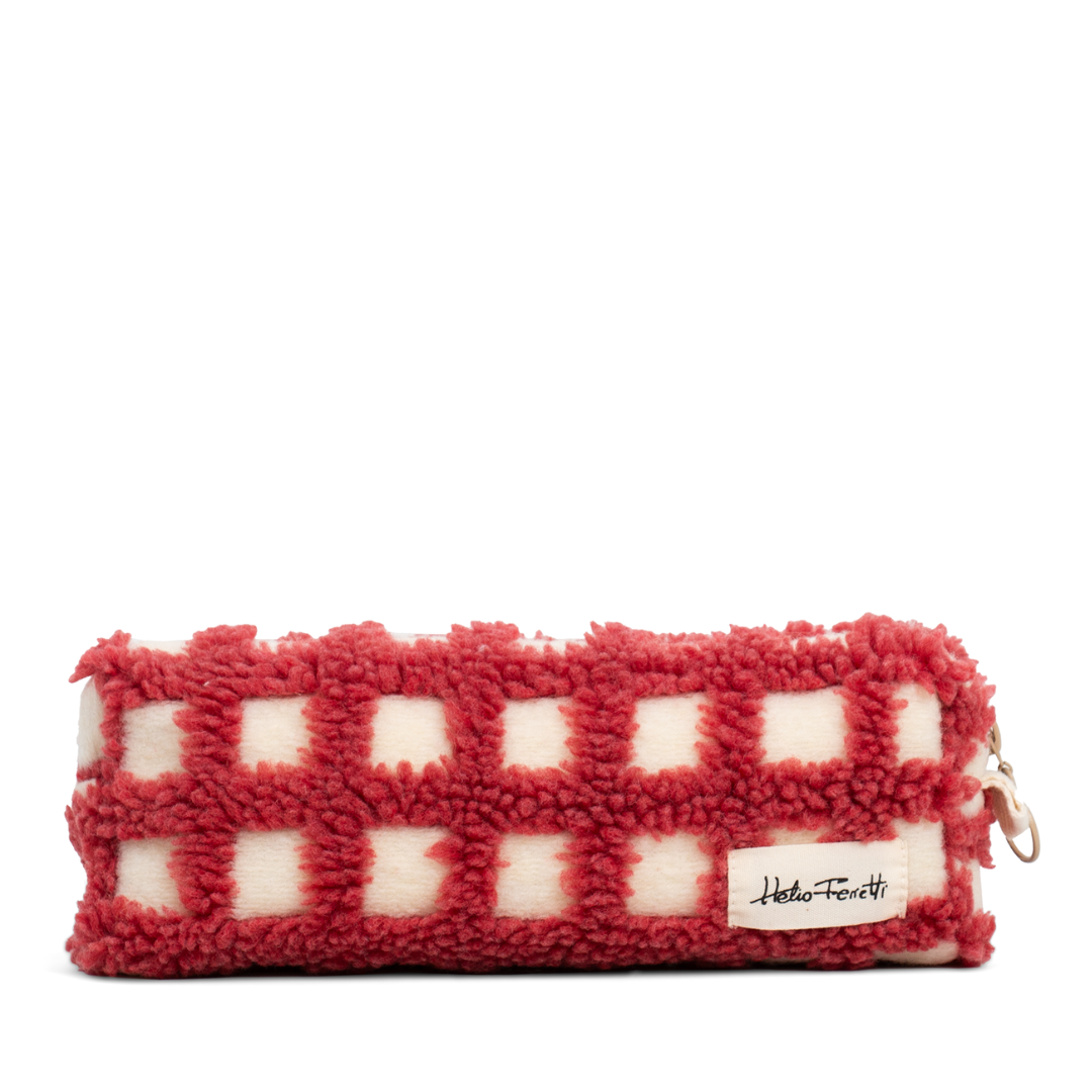 Red Vichy Pencil Case